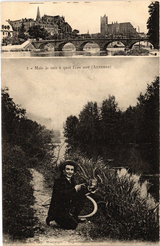 Carte postale ancienne Auxerre à Auxerre
