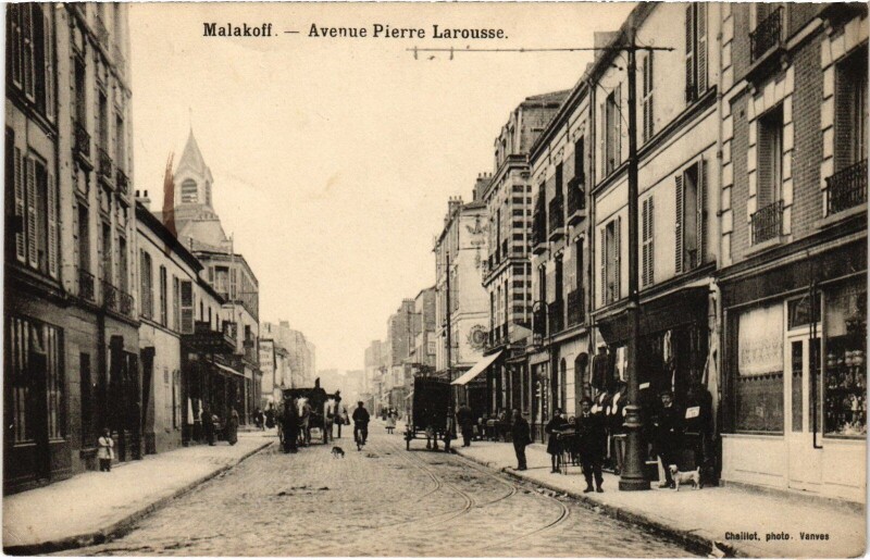 Carte postale ancienne Malakoff Avenue Pierre larousse à Malakoff