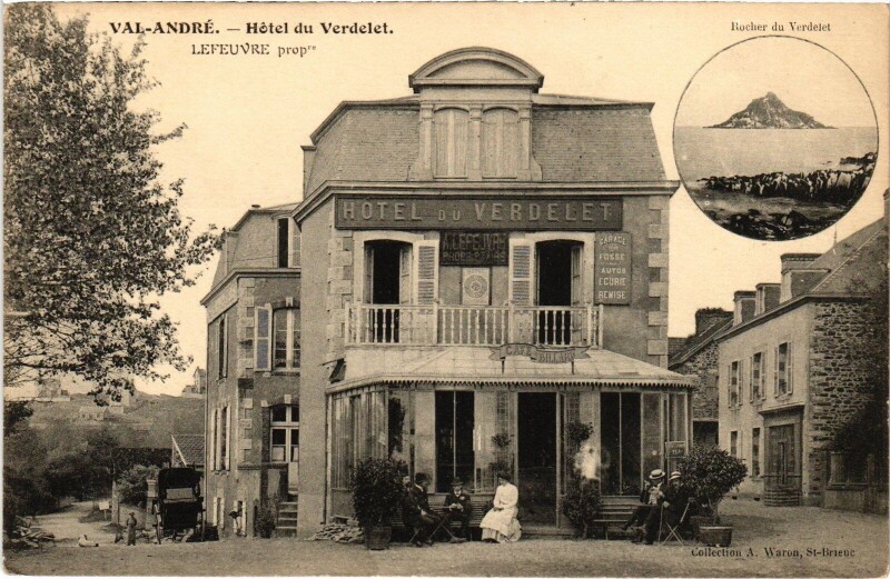 Carte postale ancienne Val-André hotel du Verdelet