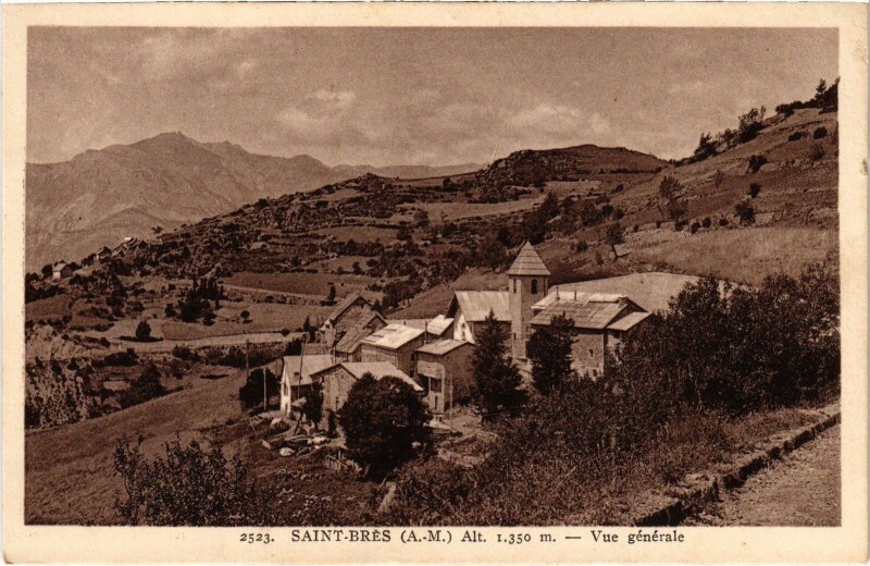Carte postale ancienne Saint-Bres Vue générale