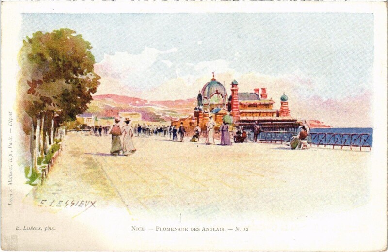 Carte postale ancienne Nice Promenade des Anglais