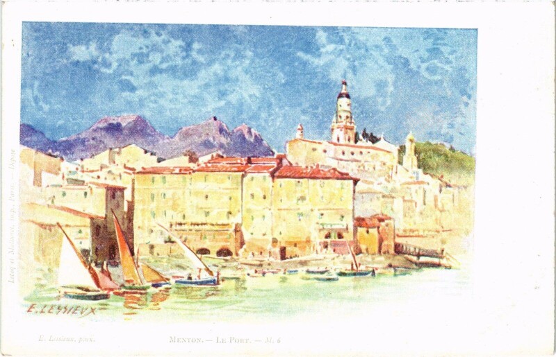 Carte postale ancienne Menton Le Port à Menton