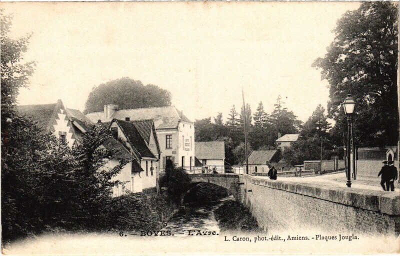 Carte postale ancienne Boves l'Avre à Boves