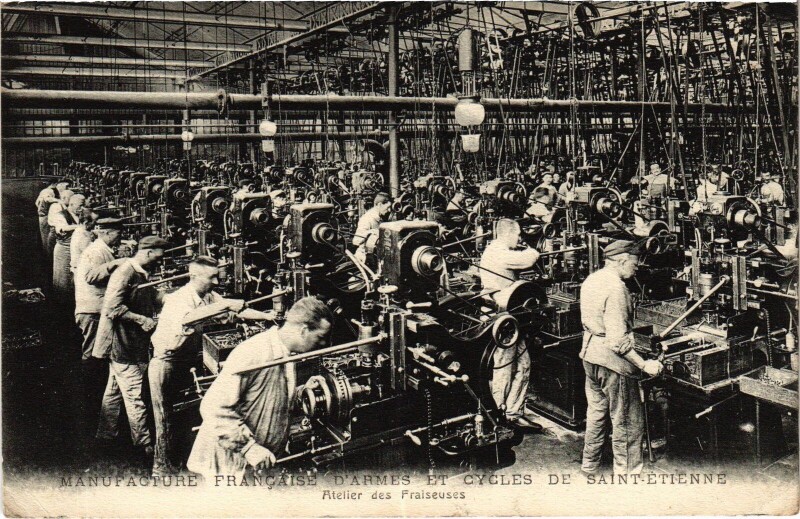 Carte postale ancienne Saint-Etienne Manufacture d'Armes et Cycles