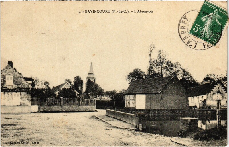 Carte postale ancienne Bavincourt Aubreuvoir à Bavincourt