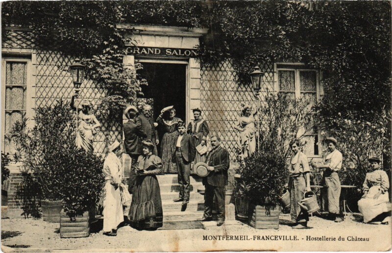 Carte postale ancienne Montfermeil-Franceville hostellerie du Chateau à Montfermeil
