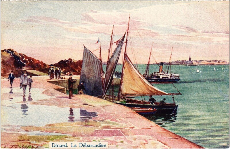 Carte postale ancienne Dinard Le Débarcadere à Dinard