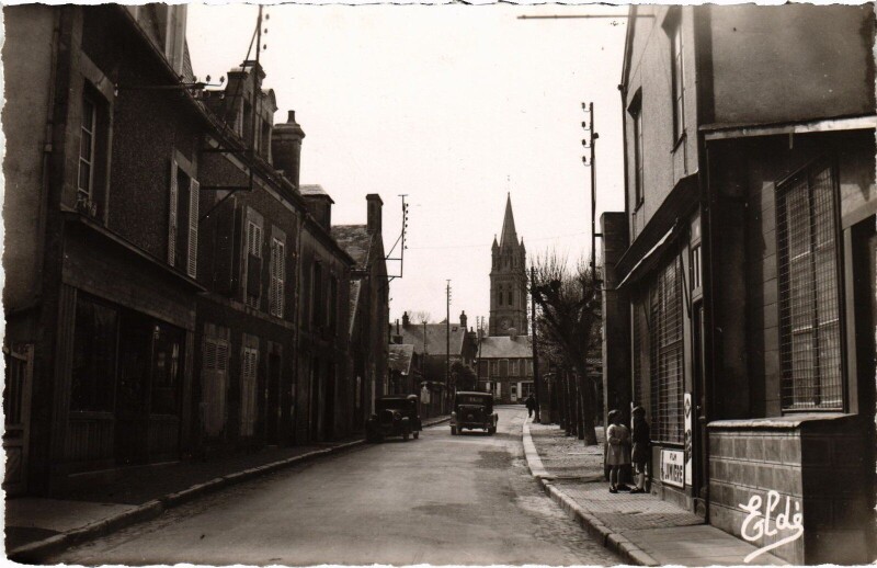 Carte postale ancienne Arromanches Rue du Colonel René-Michel