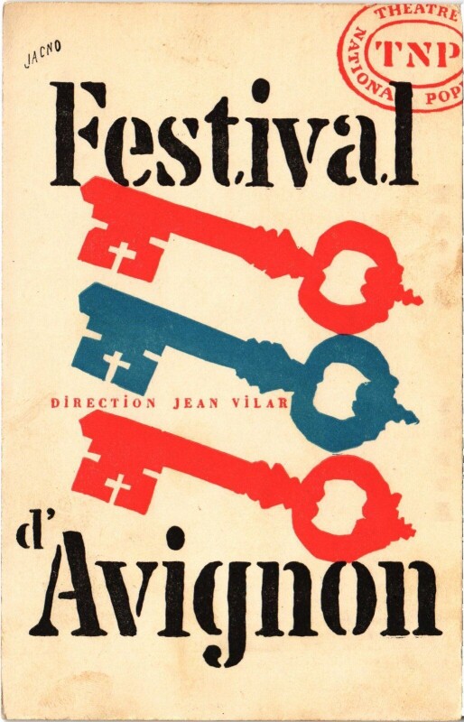 Carte postale ancienne Festival Avignon à Avignon