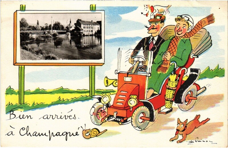 Carte postale ancienne Champagné à Champagné