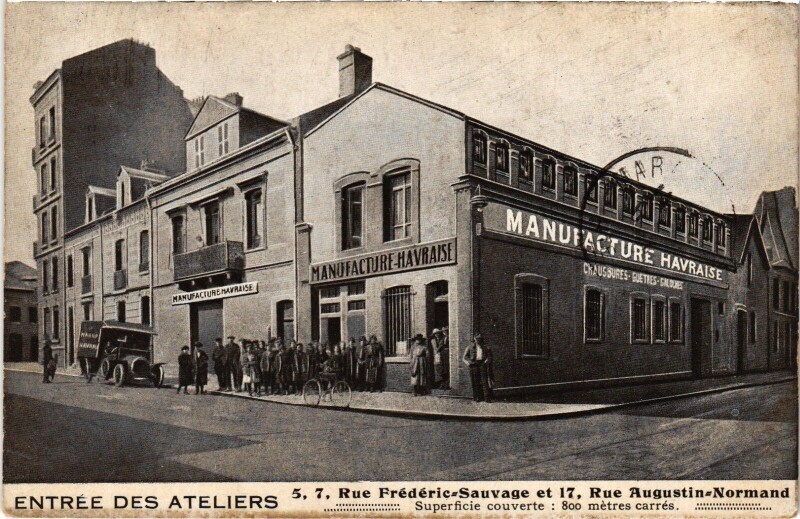 Carte postale ancienne Le Havre Manufacture havraise au Havre