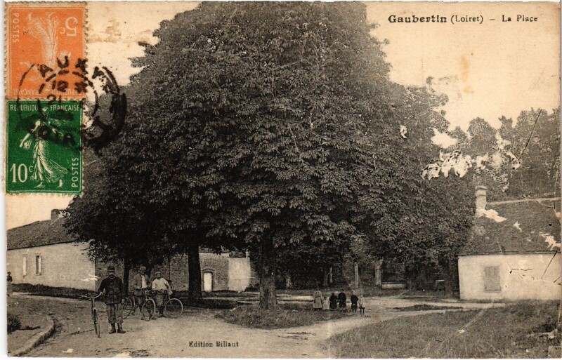 Carte postale ancienne Gaubertin La Place à Gaubertin