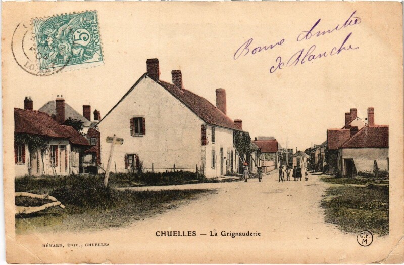 Carte postale ancienne Chuelles Grinaudiere à Chuelles