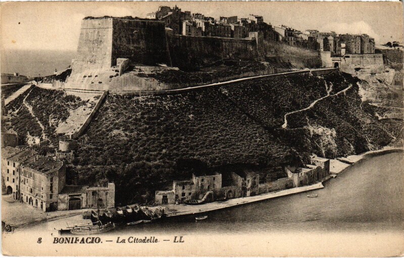 Carte postale ancienne Bonifacio La Citadelle