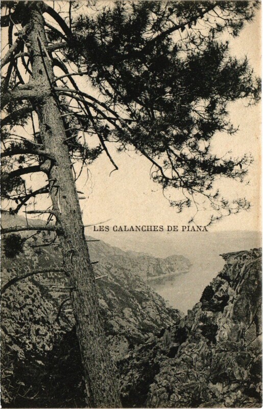 Carte postale ancienne Piana Les Calanques