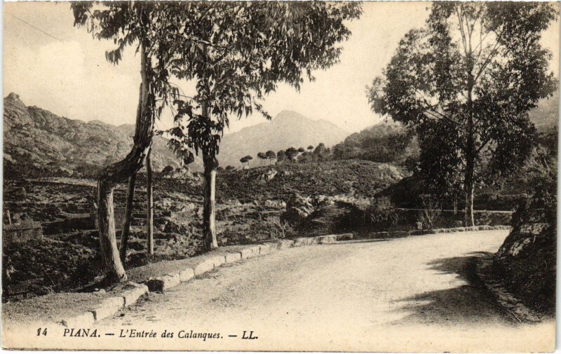 Carte postale ancienne Piana L'Entree des Calanques