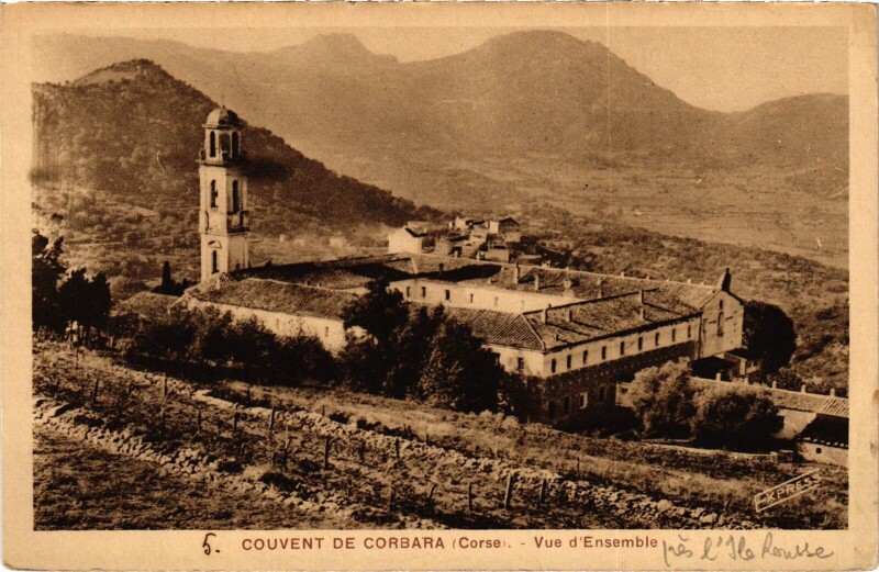 Carte postale ancienne Corbara Couvent de Corbara - Vue d'Ensemble à Corbara