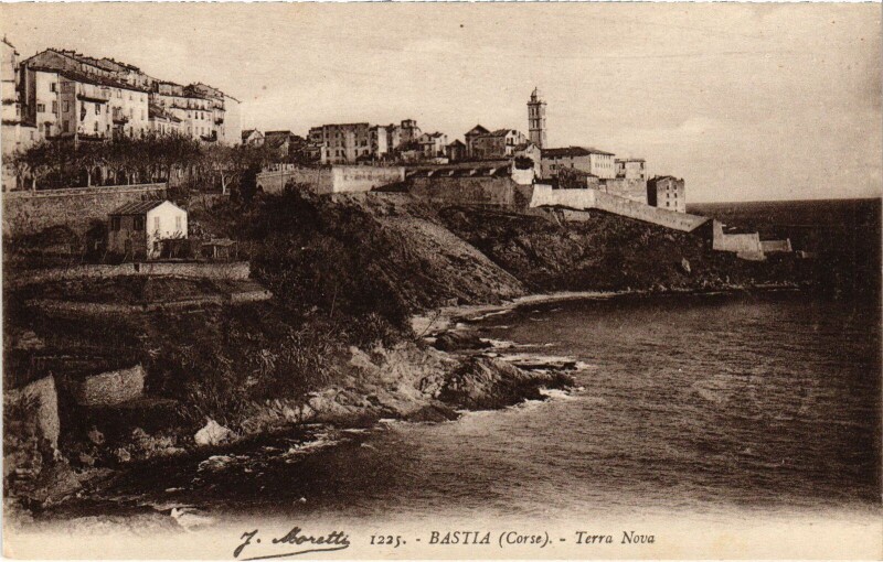 Carte postale ancienne Bastia Terra Nova à Bastia