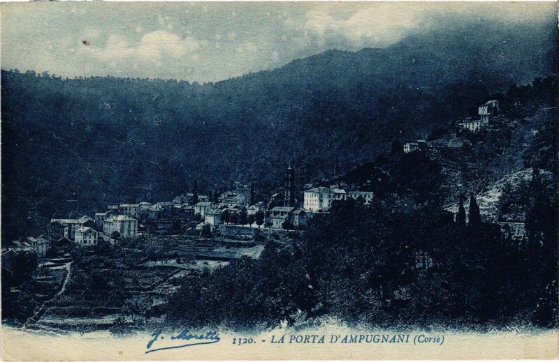 Carte postale ancienne La Porta-d'Ampugnani La Porta - San-Gavino-d'Ampugnani - Vue à La Porta