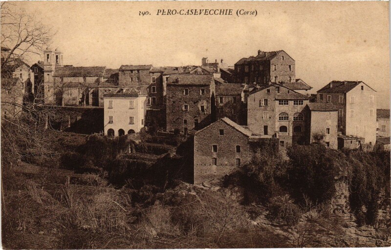 Carte postale ancienne Pero-Casavecchie Vue Generale