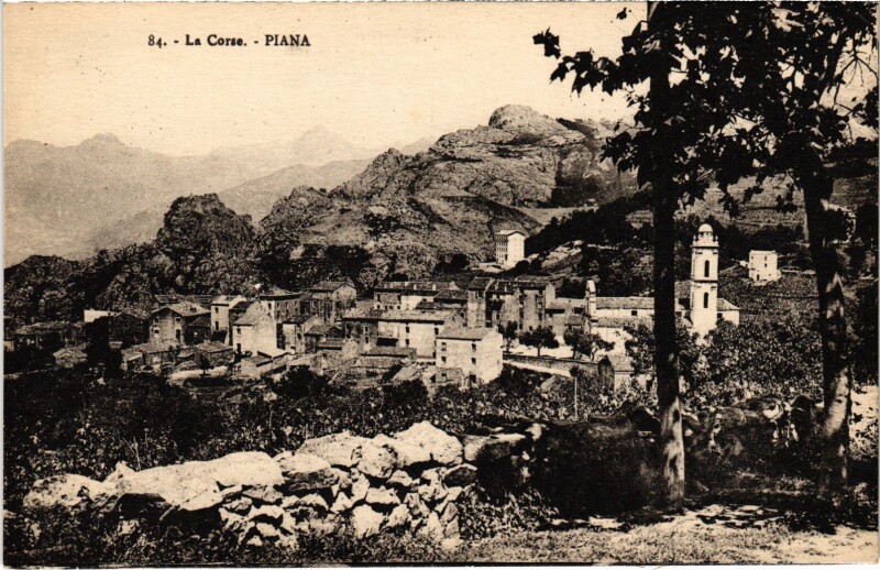 Carte postale ancienne Piana Vue Generale