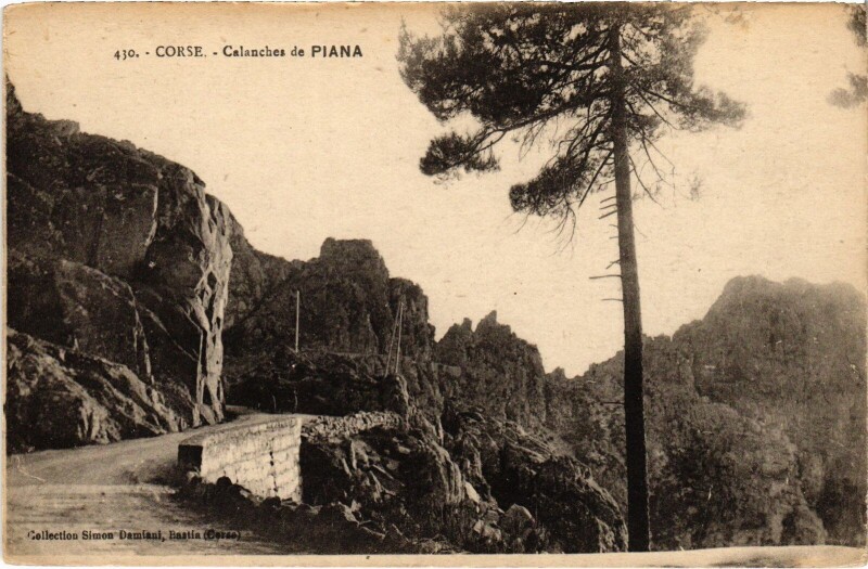 Carte postale ancienne Piana Calanches de Piana