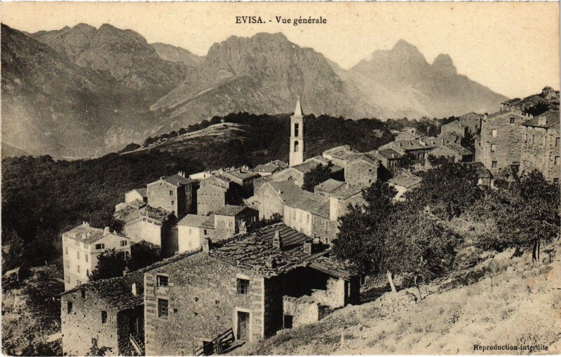 Carte postale ancienne Evisa Vue Generale