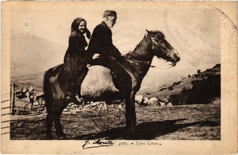 Carte postale ancienne Types Corses