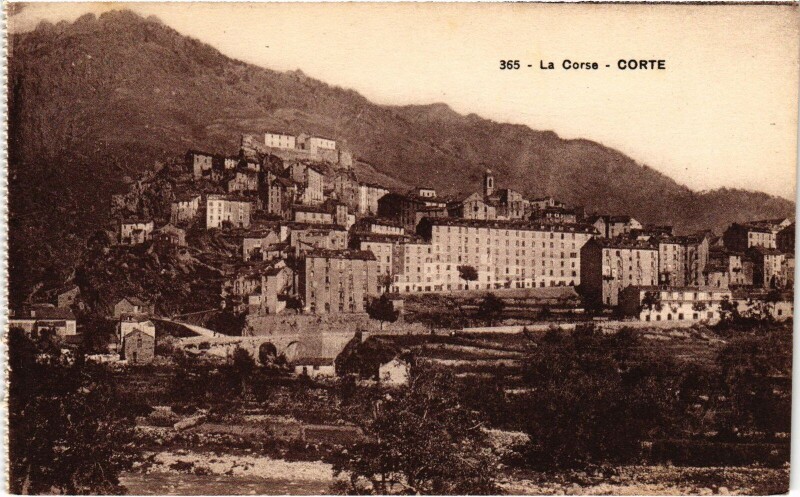 Carte postale ancienne Corte Vue Generale à Corte