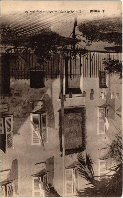 Carte postale ancienne Ajaccio Maison Napoleon I à Ajaccio