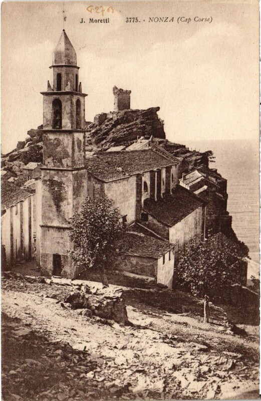 Carte postale ancienne Nonza Eglise à Nonza