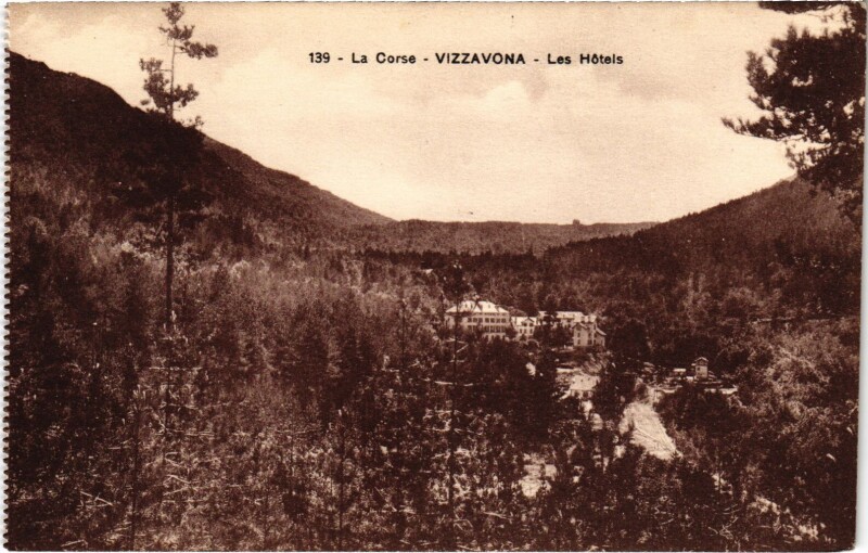 Carte postale ancienne Vizzavona - Les Hotels