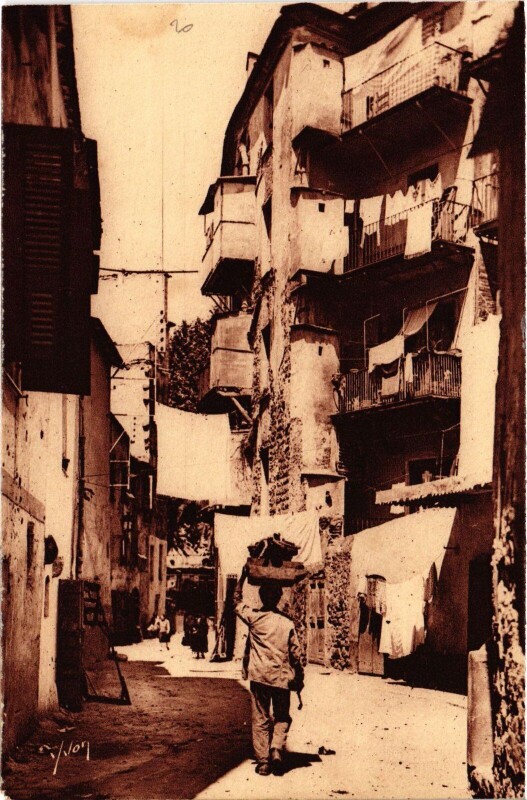 Carte postale ancienne Ajaccio Vieille Rue à Ajaccio