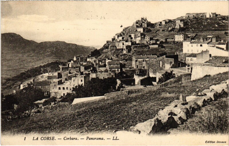 Carte postale ancienne Corbara Panorama à Corbara