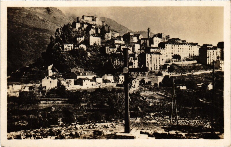 Carte postale ancienne Corte Vue Generale à Corte