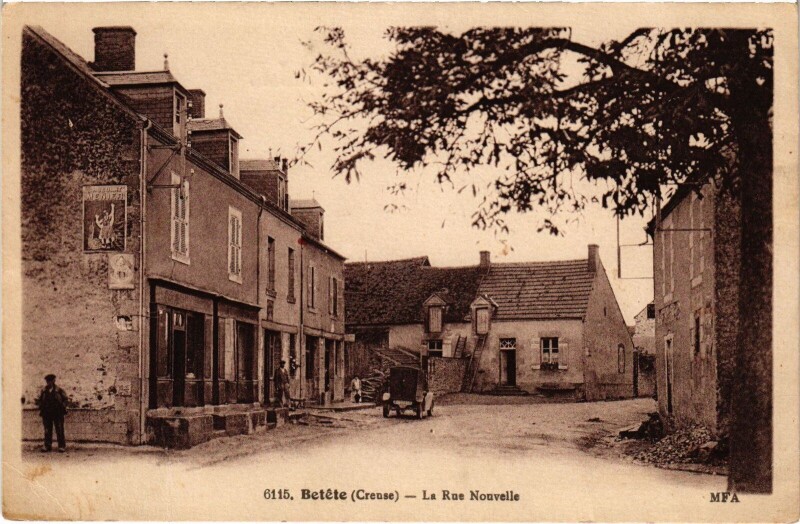 Carte postale ancienne Betete Rue Nouvelle