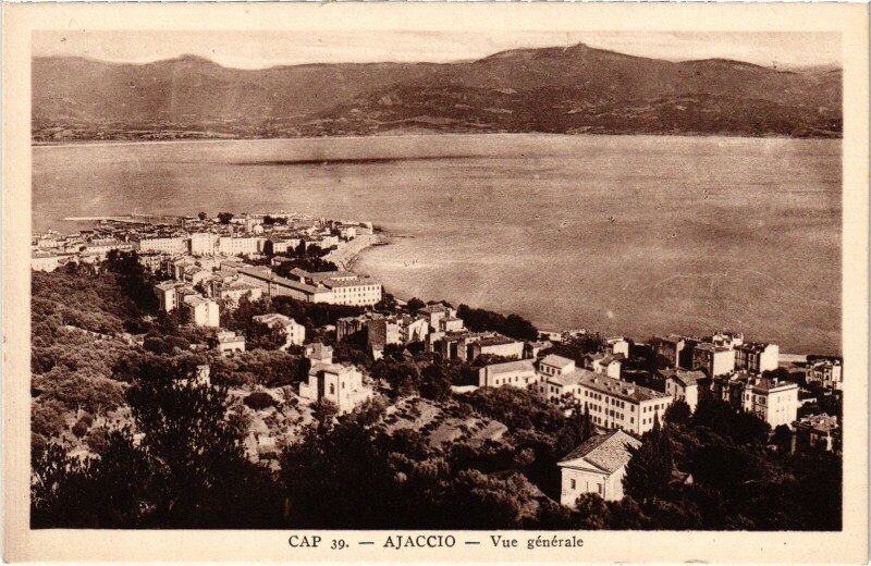 Carte postale ancienne Ajaccio Cap - Vue Generale à Ajaccio