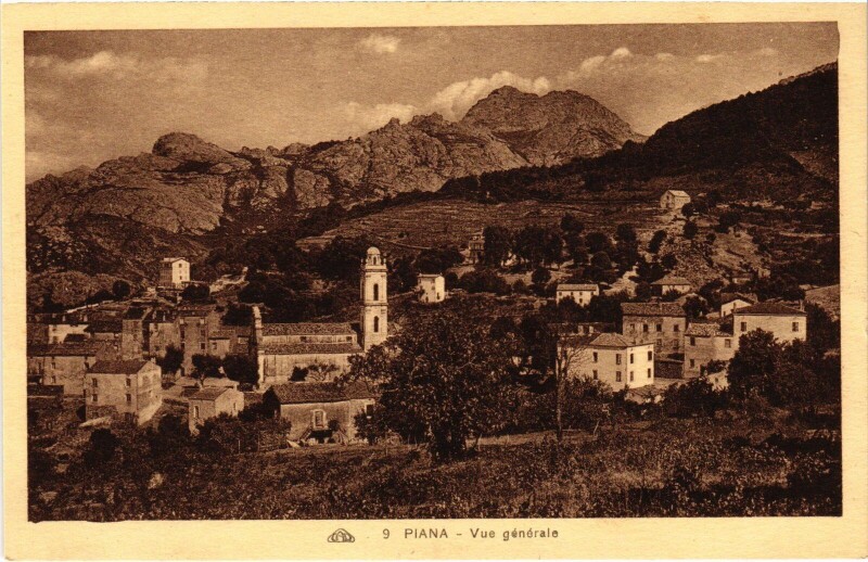 Carte postale ancienne Piana Vue Generale