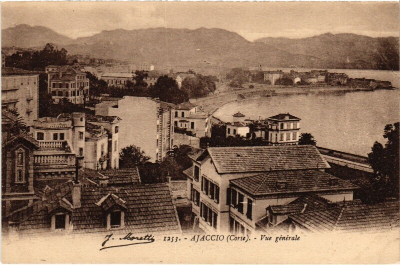Carte postale ancienne Ajaccio Vue Generale à Ajaccio