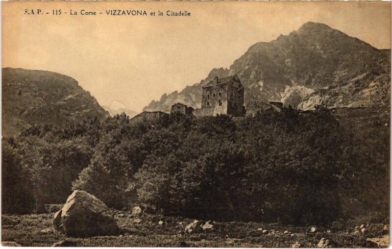 Carte postale ancienne Vizzavona et la Citadelle