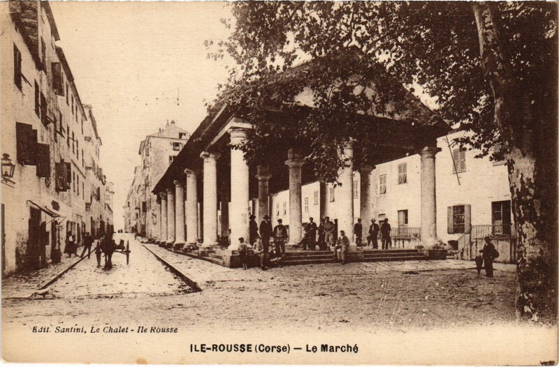 Carte postale ancienne Ile-Rousse Le Marche