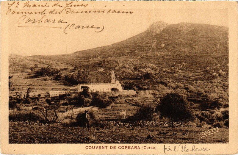 Carte postale ancienne Corbara Couvent de Corbara à Corbara