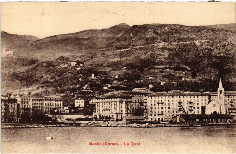 Carte postale ancienne Bastia Le Quai à Bastia