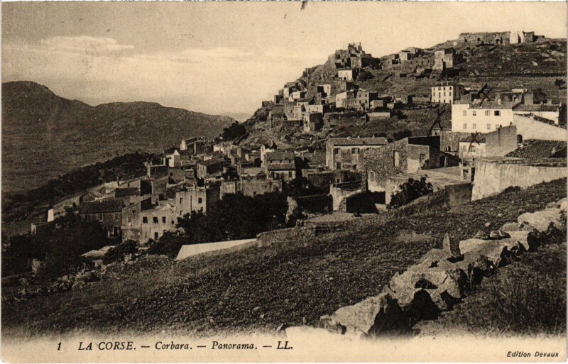 Carte postale ancienne Corbara Panorama à Corbara