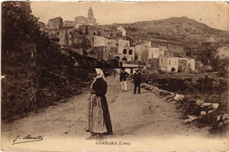 Carte postale ancienne Corbara Vue Generale à Corbara