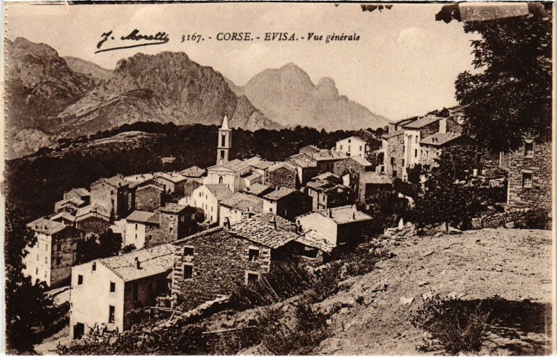 Carte postale ancienne Evisa Vue Generale