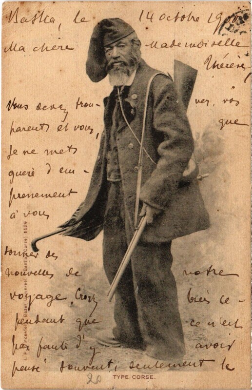 Carte postale ancienne Type Corse
