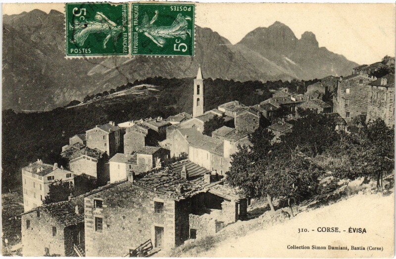 Carte postale ancienne Evisa Vue Generale