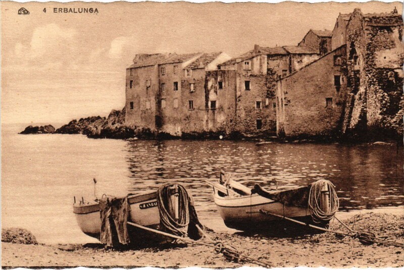 Carte postale ancienne Erbalunga Village Scene