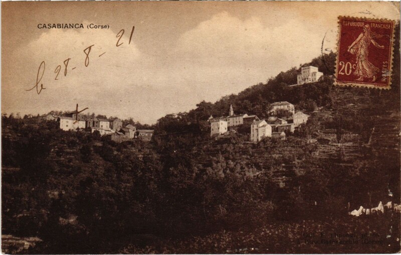 Carte postale ancienne Casabianca Vue Generale à Casabianca